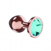 Пробка цвета розового золота с малиновым кристаллом Diamond Topaz Shine L - 8,3 см. - Lola Games - купить с доставкой в Бийске
