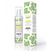 Разогревающее массажное масло Gourmet Spearmint Organic с органическими ингредиентами - 50 мл. - Exsens - купить с доставкой в Бийске