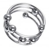 Большое металлическое кольцо под головку пениса - ToyFa - купить с доставкой в Бийске