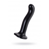 Черный стимулятор для пар P G-Spot Dildo Size L - 19 см. - Strap-on-me - в Бийске купить с доставкой