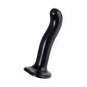 Черный стимулятор для пар P G-Spot Dildo Size L - 19 см. - Strap-on-me - в Бийске купить с доставкой