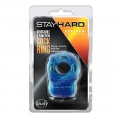 Голубое эрекционное виброкольцо Reusable 5 Function Cock Ring - Blush Novelties - в Бийске купить с доставкой