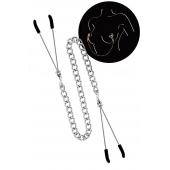 Регулируемые зажимы для сосков Sweet Caress Nipple Chain - Sweet Caress - купить с доставкой в Бийске