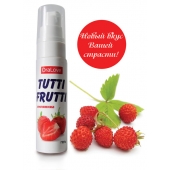 Гель-смазка Tutti-frutti с земляничным вкусом - 30 гр. - Биоритм - купить с доставкой в Бийске