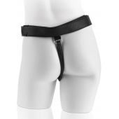 Страпон с телесной насадкой 7  Uncut with Strap on Harness - 18 см. - Pipedream - купить с доставкой в Бийске