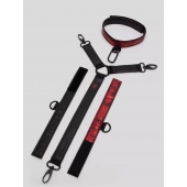 Ошейник с наручниками Reversible Faux Leather Collar and Wrist - Fifty Shades of Grey - купить с доставкой в Бийске