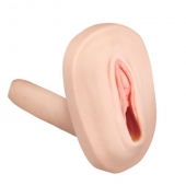 Мастурбатор-вагина с вибрацией и выносным пультом управления REALSTUFF SMOOTH   BALD - Dream Toys - в Бийске купить с доставкой
