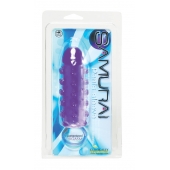 Закрытая фиолетовая насадка с пупырышками SAMURAI PENIS SLEEVE PURPLE - 14,5 см. - NMC - в Бийске купить с доставкой