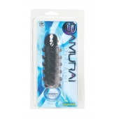 Дымчатая стимулирующая насадка с закрытой головкой SAMURAI PENIS SLEEVE BLACK - 14,5 см. - NMC - в Бийске купить с доставкой