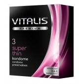 Ультратонкие презервативы VITALIS PREMIUM super thin - 3 шт. - Vitalis - купить с доставкой в Бийске