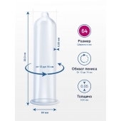 Презервативы MY.SIZE размер 64 - 3 шт. - My.Size - купить с доставкой в Бийске