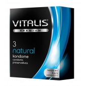 Классические презервативы VITALIS PREMIUM natural - 3 шт. - Vitalis - купить с доставкой в Бийске
