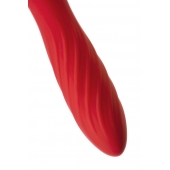 Красно-черный двусторонний вибромассажер Black Red - 21 см. - ToyFa