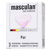 Супертонкие презервативы Masculan Pur - 3 шт. - Masculan - купить с доставкой в Бийске