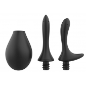 Черный анальный душ Nexus Anal Douche Set с 2 сменными насадками - Nexus Range - купить с доставкой в Бийске