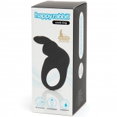 Черное эрекционное виброкольцо Happy Rabbit Rechargeable Rabbit Cock Ring - Happy Rabbit - в Бийске купить с доставкой