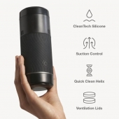 Черный мастурбатор с контролем всасывания Arcwave Pow Stroker - Arcwave - в Бийске купить с доставкой
