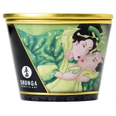 Массажная свеча Exotic Green Tea с ароматом зелёного чая - 170 мл. - Shunga - купить с доставкой в Бийске