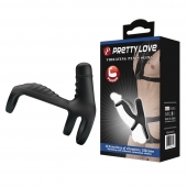 Черная вибронасадка на пенис Vibrating Penis Sling - Baile - в Бийске купить с доставкой