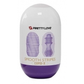 Сиреневый мастурбатор-яйцо Smooth Stripes - Baile - в Бийске купить с доставкой