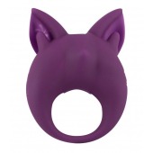 Фиолетовое перезаряжаемое эрекционное кольцо Kitten Kiki - Lola Games - в Бийске купить с доставкой