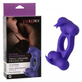 Фиолетовое эрекционное виброкольцо с двумя моторами Silicone Rechargeable Triple Orgasm Enhancer - California Exotic Novelties - в Бийске купить с доставкой