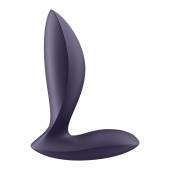 Фиолетовый анальный вибростимулятор Power Plug - Satisfyer - в Бийске купить с доставкой