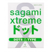 Презерватив Sagami Xtreme Type-E с точками - 1 шт. - Sagami - купить с доставкой в Бийске