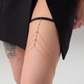 Золотистый аксессуар на бедро с оригинальным дизайном - Сима-Ленд купить с доставкой