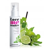 Съедобное согревающее массажное масло Love Me Tender Mojito с ароматом мохито - 100 мл. - Love to Love - купить с доставкой в Бийске
