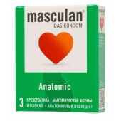 Презервативы анатомической формы Masculan Anatomic - 3 шт. - Masculan - купить с доставкой в Бийске