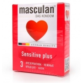 Презервативы Masculan Sensitive plus - 3 шт. - Masculan - купить с доставкой в Бийске