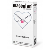 Ультрапрочные презервативы Masculan Ultra Safe Black - 10 шт. - Masculan - купить с доставкой в Бийске