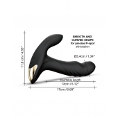 Черный вибромассажер простаты Multi P-Joy с 3 моторами - Dorcel - в Бийске купить с доставкой