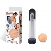 Автоматическая вакуумная помпа-мастурбатор Blowjob Auto Sucker Penis Enlarger Pump - Lux Fetish - в Бийске купить с доставкой
