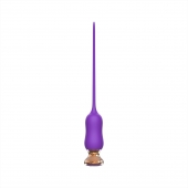 Фиолетовый тонкий стимулятор Nipple Vibrator - 23 см. - I-MOON - купить с доставкой в Бийске
