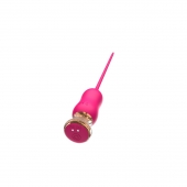 Розовый тонкий стимулятор Nipple Vibrator - 23 см. - I-MOON - купить с доставкой в Бийске