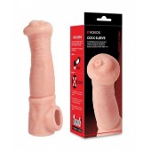 Телесная фантазийная насадка на член Cock Sleeve Size L - KOKOS - в Бийске купить с доставкой