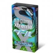 Презервативы Sagami Xtreme Mint с ароматом мяты - 10 шт. - Sagami - купить с доставкой в Бийске