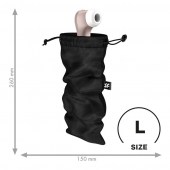 Черный мешочек для хранения игрушек Treasure Bag L - Satisfyer - купить с доставкой в Бийске
