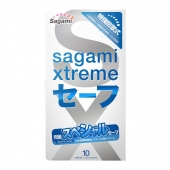 Презервативы Sagami Xtreme Ultrasafe с двойным количеством смазки - 10 шт. - Sagami - купить с доставкой в Бийске