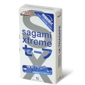 Презервативы Sagami Xtreme Ultrasafe с двойным количеством смазки - 10 шт. - Sagami - купить с доставкой в Бийске