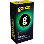 Прозрачные ультратонкие презервативы Ganzo Ultra thin - 15 шт. - Ganzo - купить с доставкой в Бийске