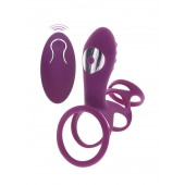 Фиолетовая эрекционная вибронасадка Halo Halo C-Ring Sleeve - Toy Joy - в Бийске купить с доставкой