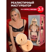 Двусторонний мастурбатор Lola Taylor - 22 см. - ФлешНаш - в Бийске купить с доставкой