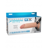Полый страпон на ремнях 6’’ Hollow Silicone Strap-on - Pipedream - купить с доставкой в Бийске