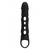 Черная насадка-удлинитель Vibrating Extender With Remote с вибрацией - Dream Toys - в Бийске купить с доставкой