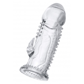 Прозрачная насадка на пенис с шипиками и коготком - 13,5 см. - A-toys - в Бийске купить с доставкой