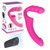Розовый безремневой страпон Straples Strap-On Dildo - Erokay - купить с доставкой в Бийске
