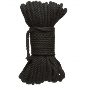Черная верёвка для связывания и фиксации Bind Tie - 15,24 м. - Doc Johnson - купить с доставкой в Бийске